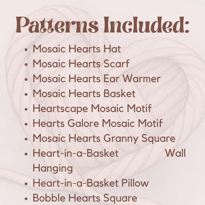 Valentine’s Day Crochet Pattern Bundle – 10 Heart-Themed Designs