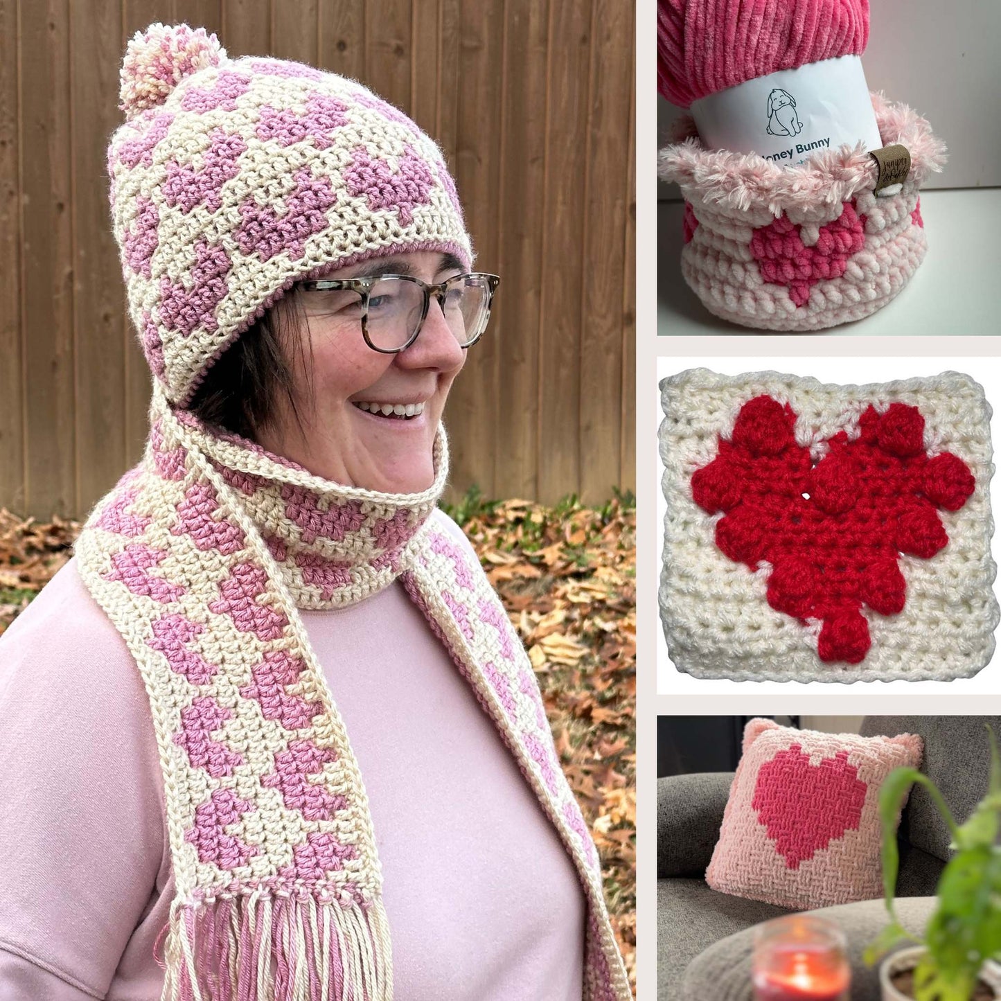 Valentine’s Day Crochet Pattern Bundle – 10 Heart-Themed Designs