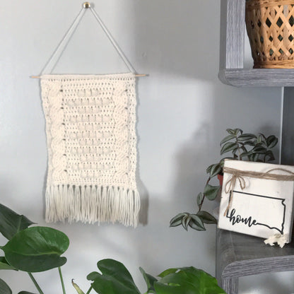 Georgia Wall Hanging | Cable Crochet Pattern