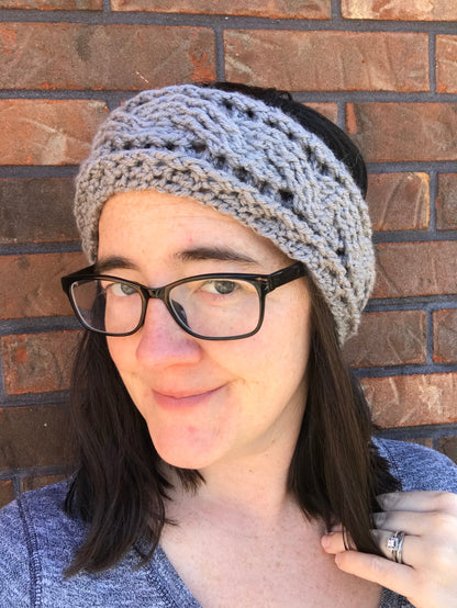 Cozy Cabled Ear Warmer | Crochet Headband Pattern