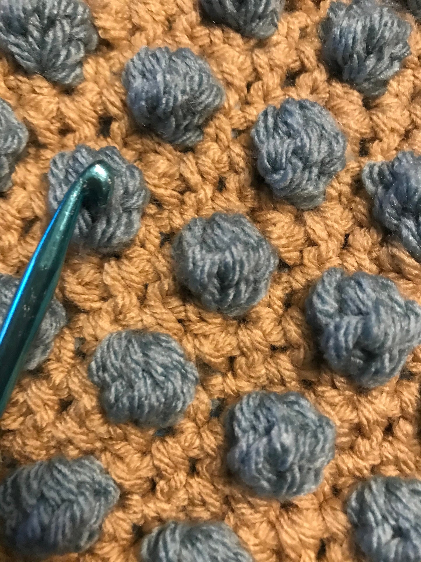 PDF Springtime Bobbles Wall Hanging Crochet PATTERN. Digital Download for Tapestry crochet using bobble stitch