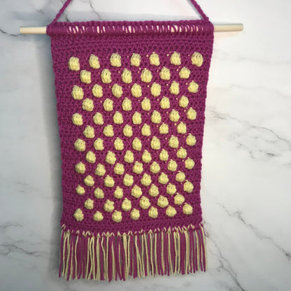 Springtime Bobbles Wall Hanging | Textured Crochet Pattern