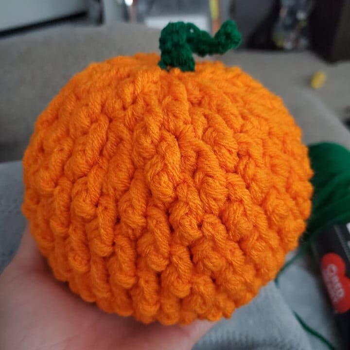 PDF Alpine Stitch Pumpkin Crochet Pattern. How to crochet Fall and Halloween decor tutorial
