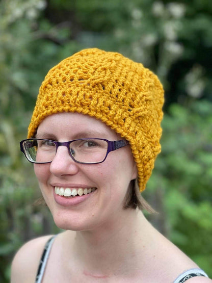 Cozy Cabled Beanie | Crochet Hat Pattern