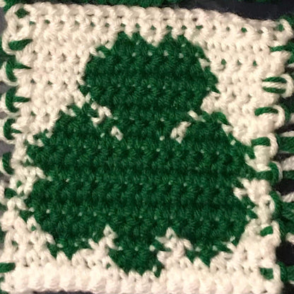 Lucky Shamrock Coasters | St. Patrick's Day Crochet Pattern