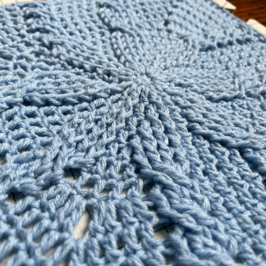 Floral Vines Blanket Square | Cable Crochet Block Pattern