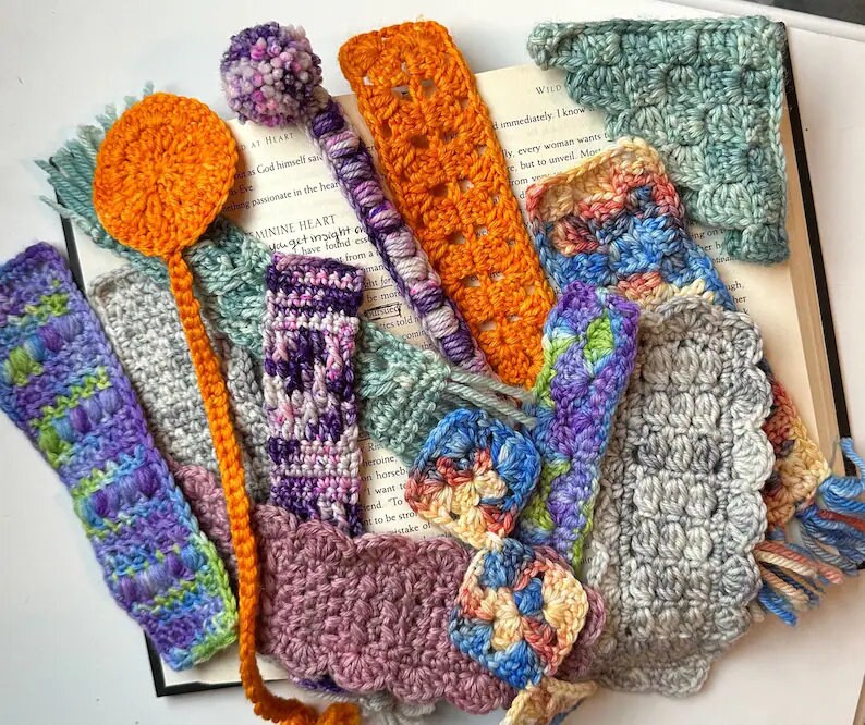 PDF 13 BUNDLE Bookmark Crochet PATTERNS - Easy Projects for Book Lovers and Crocheters. Beginner friendly crochet pattern bundle