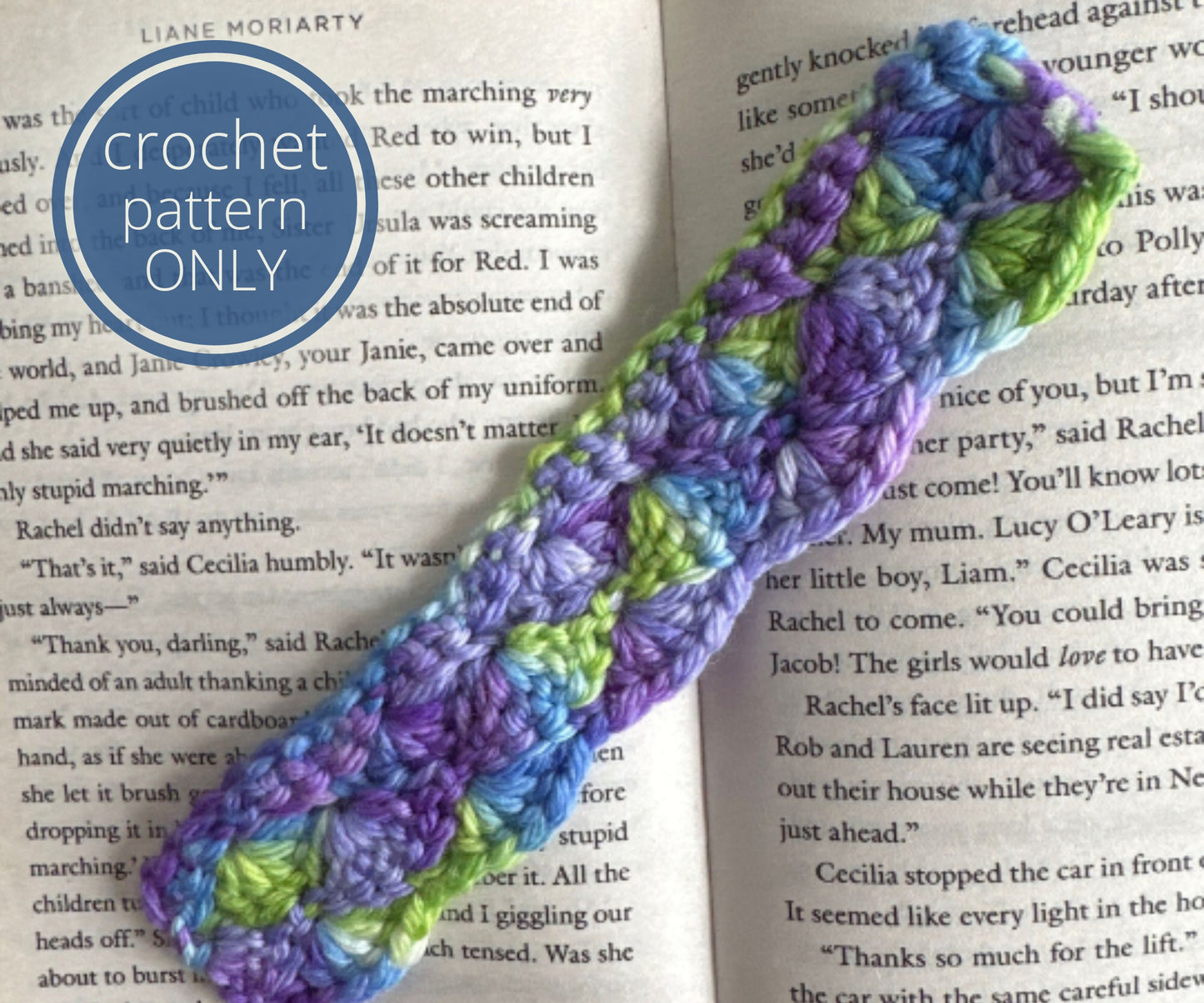 PDF Shell Stitch Bookmark Crochet Pattern. Easy Project for Book Lovers and Crocheters. Simple Beginner pattern with Scallop Edges