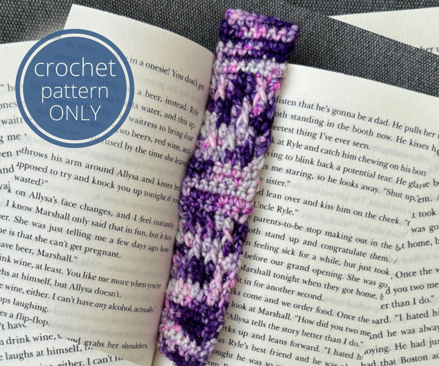 PDF Juniper Simple Bookmark Crochet Pattern  - Easy Project for Book Lovers and Crocheters | Quick gift!