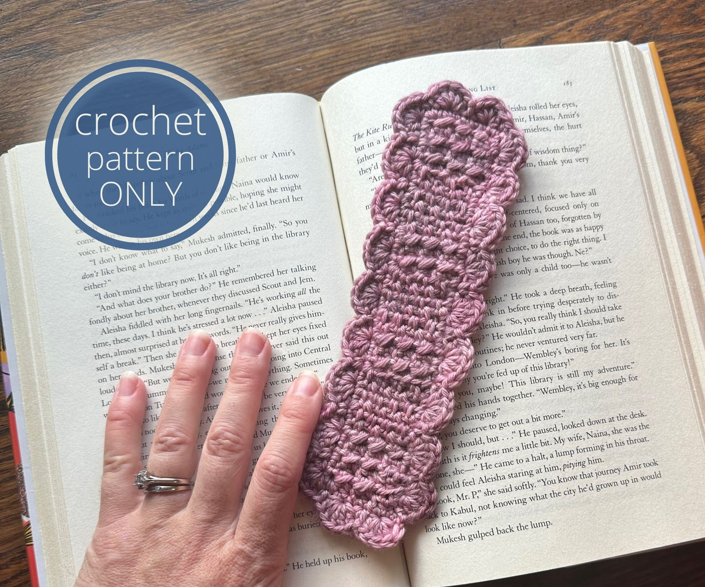 Frilly,Textured Bookmark Crochet Pattern, Easy Project for Book Lovers and Crocheters. Beginner Scrap Busting pattern