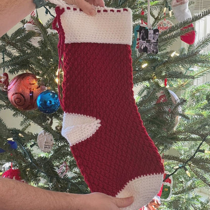 Cozy Alpine Stocking | Crochet Christmas Stocking Pattern