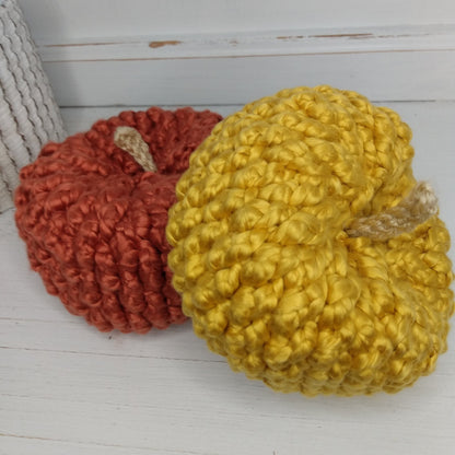 Cozy Alpine Pumpkin | Crochet Fall Decor Pattern