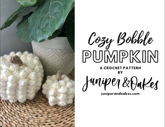 Crochet Pattern: Cozy Bobble Pumpkin Plush