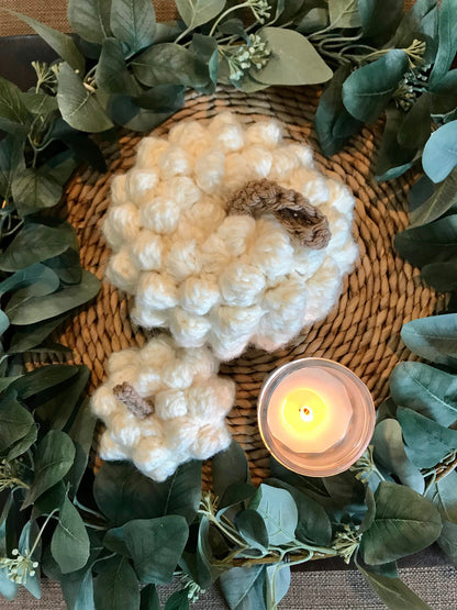 Crochet Pattern: Cozy Bobble Pumpkin | Crochet Fall Decor Pattern Bobble Pumpkin Plush