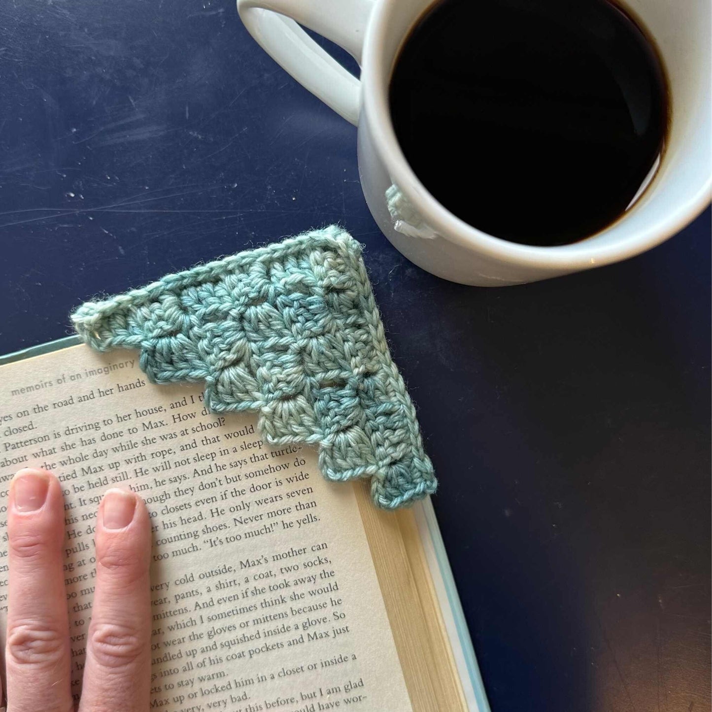 C2C Corner Bookmark Crochet Pattern - Easy Project for Book Lovers and Crocheters