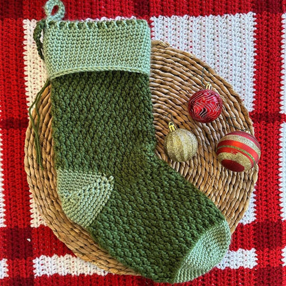 Cozy Alpine Stocking | Crochet Christmas Stocking Pattern