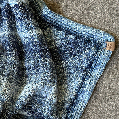 Simple Ombre C2C Baby Blanket | Corner-to-Corner Crochet Pattern