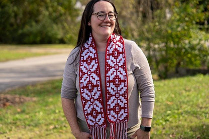 Nordic Star Scarf | Overlay Mosaic Crochet Pattern