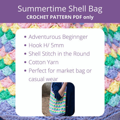Summertime Shell Bag | Easy Crochet Tote Pattern