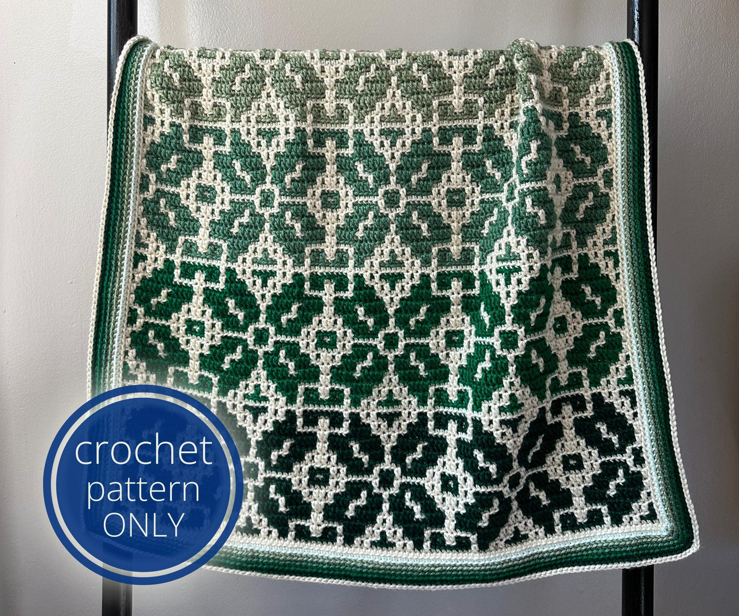 Nordic Star Baby Blanket | Overlay Mosaic Crochet Pattern