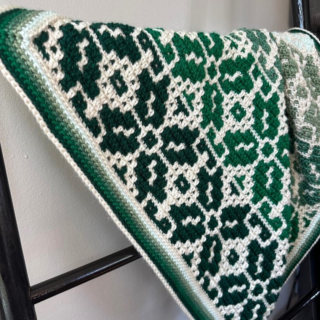 Nordic Star Baby Blanket | Overlay Mosaic Crochet Pattern