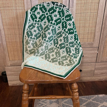 Nordic Star Baby Blanket | Overlay Mosaic Crochet Pattern