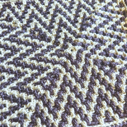 ZiggyZag Blanket Square | Mosaic Crochet Pattern