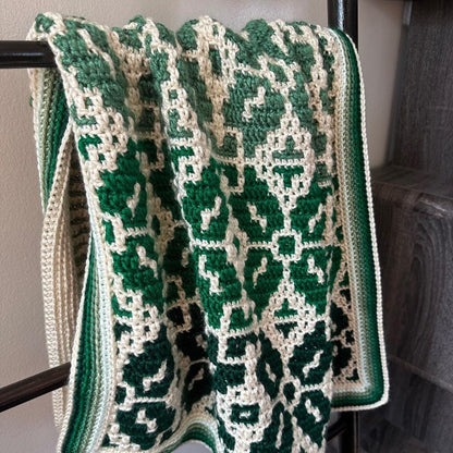 Nordic Star Baby Blanket | Overlay Mosaic Crochet Pattern