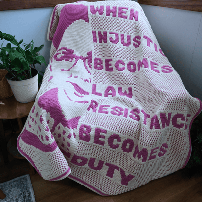 RBG Resistance as Duty Blanket | Overlay Mosaic Crochet Pattern